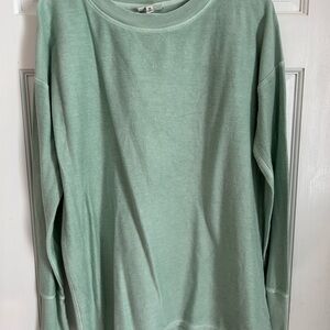 Wonderly Studio Soft Green Knit Top